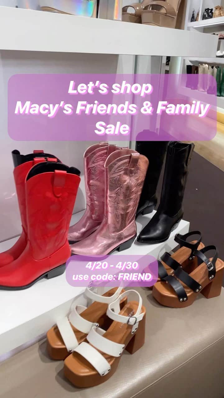 Macy'sのインスタグラム：「Ready to save big on your next style moment? Score extra savings, including 15% off beauty, when you use the code code FRIEND, ends 4/30. Exclusions apply. #savings #sale」
