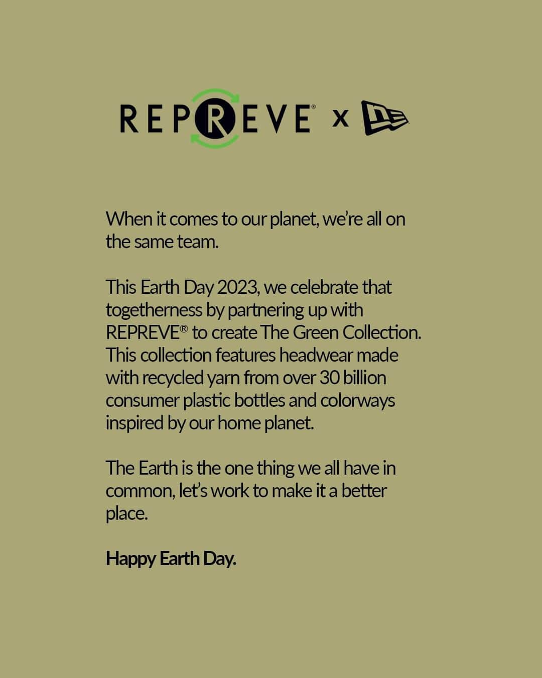 ニューエラ・キャップさんのインスタグラム写真 - (ニューエラ・キャップInstagram)「This Earth Day we’ve partnered with REPREVE to bring you the Green Collection, featuring caps made with recycled yarn. Check it out now in select NFL teams.」4月20日 23時59分 - neweracap