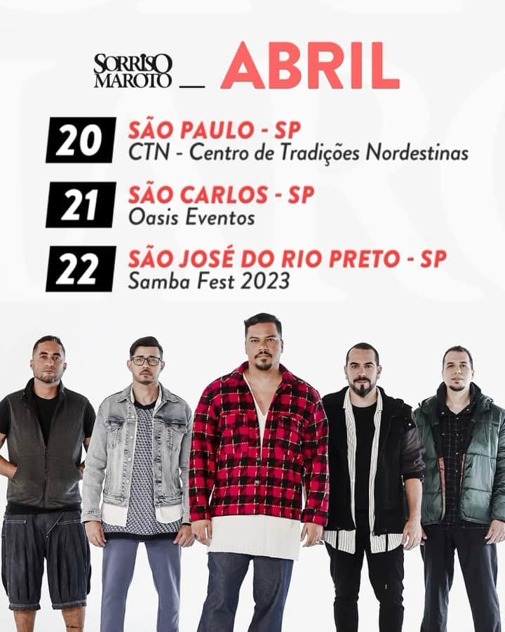 Sorriso Marotoのインスタグラム：「Quem vem curtir o feriadão no pagode com a gente, turma? 😜🎶♥️  📍link de ingressos na bio」