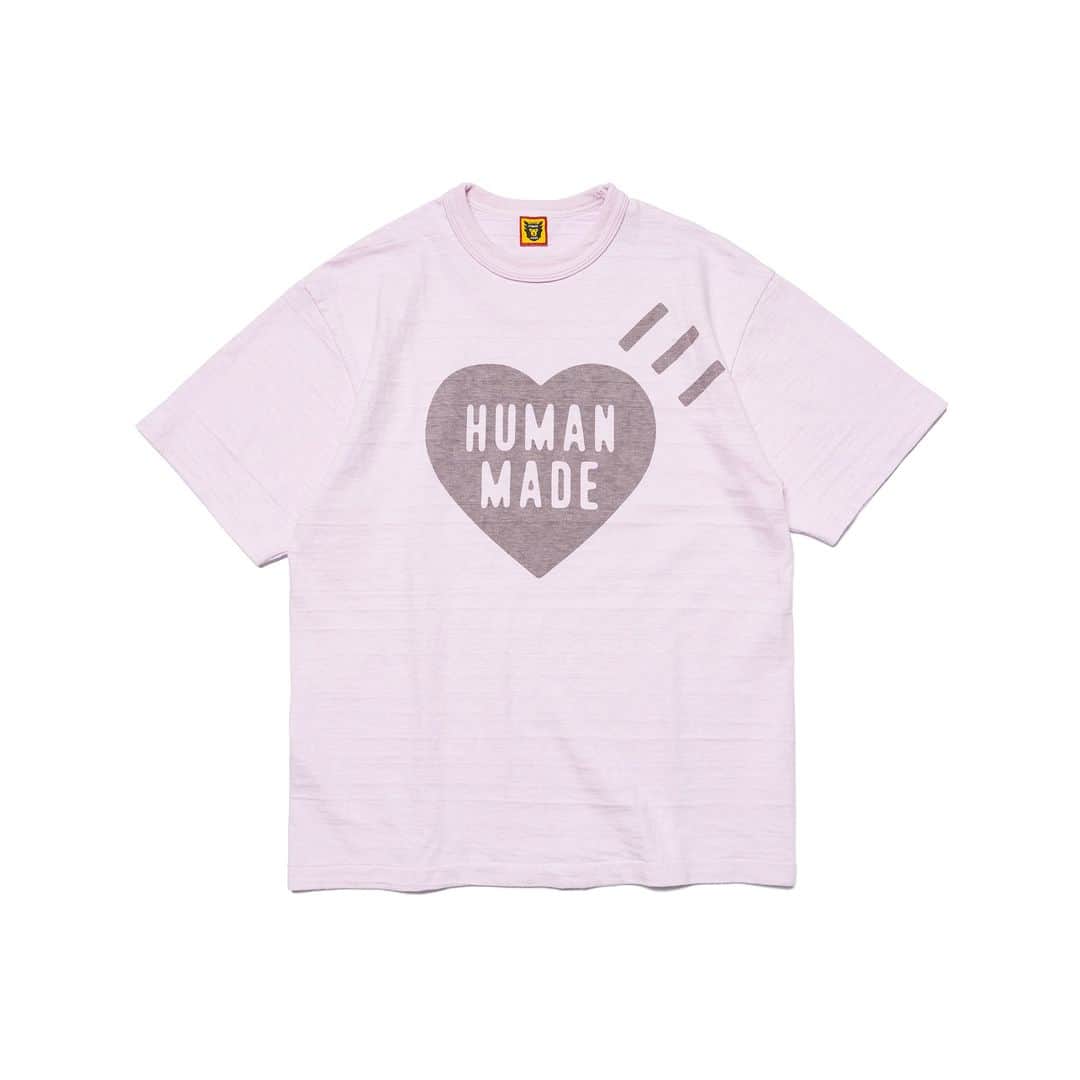 HUMAN MADEさんのインスタグラム写真 - (HUMAN MADEInstagram)「"COLOR T-SHIRT #1" is available at 22nd April 11:00am (JST) at Human Made stores mentioned below  4月22日AM11時より、"COLOR T-SHIRT #1” が HUMAN MADE のオンラインストア並びに下記の直営店舗にて発売となります。  [取り扱い直営店舗 - Available at these Human Made stores] ■ HUMAN MADE ONLINE STORE ■ HUMAN MADE OFFLINE STORE ■ HUMAN MADE HARAJUKU ■ HUMAN MADE SHIBUYA PARCO ■ HUMAN MADE 1928 ■ HUMAN MADE SHINSAIBASHI PARCO  *在庫状況は各店舗までお問い合わせください。 *Please contact each store for stock status.  HUMAN MADE定番の柔らかく独特な風合いのスラブ生地を用いた丸胴Tシャツ。アイコニックなハートロゴを落とし込みました。カラフルなボディカラーが特徴です。  T-shirt with Human Made's standard rounded body.Woven with uneven slub yarn, it has a soft texture and is adorned with the iconic heart logo. Available in a range of colors.」4月21日 11時06分 - humanmade