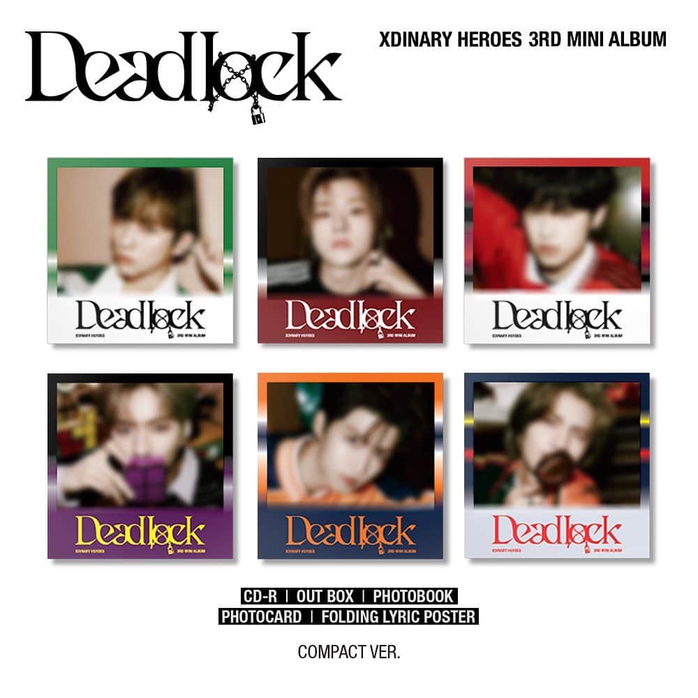 JYPエンターテインメントのインスタグラム：「⠀  Xdinary Heroes  <Deadlock>  Album User Guide & Pre-Order  🔒COMPACT ver.  ALBUM RELEASE🔻 2023.04.26 6PM (KST) 😈 TITLE "Freakin' Bad"  #XdinaryHeroes #엑스디너리히어로즈 #Deadlock #FreakinBad #WE_ARE_ALL_HEROES #JYP」