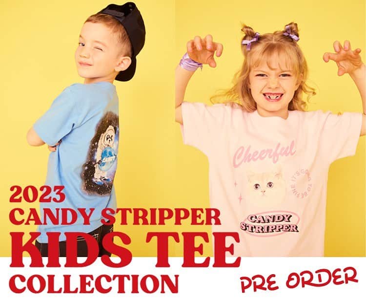板橋よしえのインスタグラム：「.  KIDS TEEの受注会が開催中です💛 第三弾となる今回が受注出来るラストとなります～！！ (KIDS TEEは受注生産なので、受注していただいた分しか作らないのです～🥲) わたしも娘用にオーダーしました☺️ 届くのが楽しみです💛  -𝗖𝗔𝗡𝗗𝗬 𝗦𝗧𝗥𝗜𝗣𝗣𝗘𝗥 𝟮𝟬𝟮𝟯 𝗞𝗜𝗗𝗦 𝗧𝗘𝗘 𝗖𝗢𝗟𝗟𝗘𝗖𝗧𝗜𝗢𝗡- _ _ _ _ _ _ _ _ _ _ _ _ _ _ _ _ _ _ _ _ _ _ _ _ _ _ _ _ _ _  2023 KIDS TEE COLLECTION 受注会第三弾が開催中！ 同グラフィックで大人サイズのTシャツも展開していますので、親子でお揃いで着ていただいたり、 KIDS TEEの140cmを大人があえて小さめサイズとして 着用するのもオススメです！ 迷っていた方もこの機会をどうぞお見逃しなく！！ _ _ _ _ _ _ _ _ _ _ _ _ _ _ _ _ _ _ _ _ _ _ _ _ _ _ _ _ _ _  〈受注第三弾〉 4/19(水)12:00～5/1(月)12:00 ▫️配送期間 : 6月上旬頃から順次お届けします  ▫️販売店舗 : Candy Stripper オフィシャルオンラインストア 「CANDY STORE」 ※SHOPやZOZOでの販売はありませんのでご注意ください  ▫️サイズ展開 : 90~140cm (※商品により展開サイズが異なります)   ▫️販売価格  ￥3,800(税抜き) _ _ _ _ _ _ _ _ _ _ _ _ _ _ _ _ _ _ _ _ _ _ _ _ _ _ _ _ _ _  ●送料無料！   ●ASTRO PEPE🐼オリジナルステッカー1枚プレゼント！  ●予約システムの都合上、1商品ずつしかカートに入れていただけません💦 複数ご購入されるお客様にはお手数をお掛けしてしまいますが、都度購入をお願いいたします🙇‍♀️  ●複数のご注文のお客様は、発送の際にまとめてお送りさせていただきます  ●CANDY STOREの新規会員登録をしてくださった方には￥1000 OFFクーポンをプレゼント！お買い物にすぐお使いいただけるクーポンとなります☺️ぜひこの機会にご登録ください！ _ _ _ _ _ _ _ _ _ _ _ _ _ _ _ _ _ _ _ _ _ _ _ _ _ _ _ _ _ _ #candystripper #candystripper_kids」