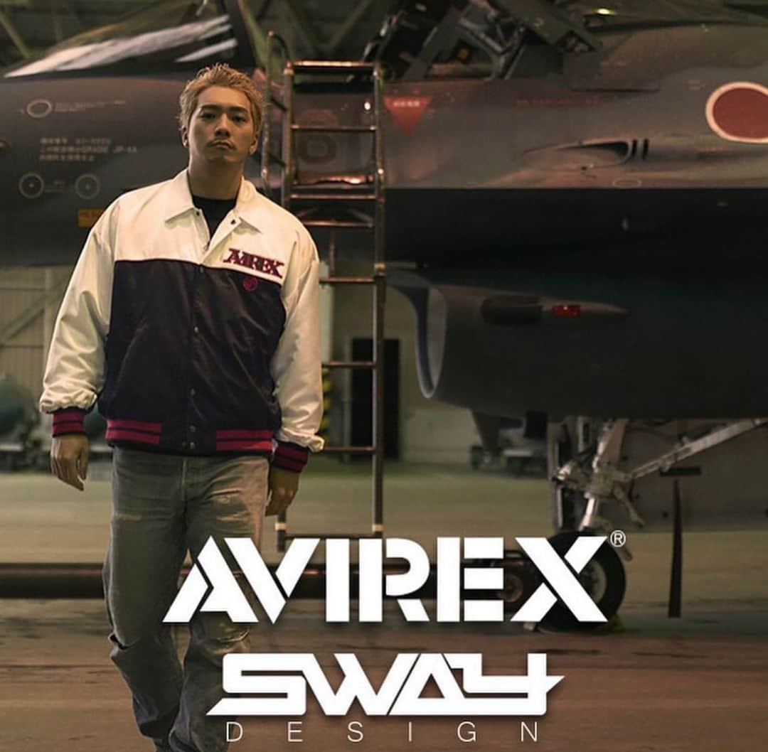 TANYのインスタグラム：「work  @avirex_jp  @sway_ldh   #avirex #photoshoot #航空自衛隊 #百里基地」