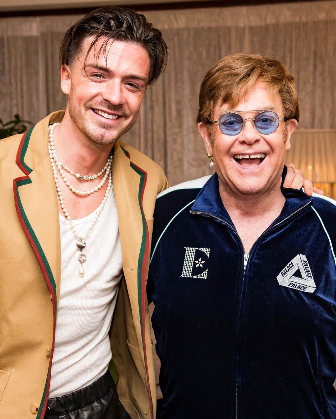 ジャック・グリーリッシュのインスタグラム：「What an absolute legend! A pleasure to meet you @eltonjohn 💫🙌🏻」