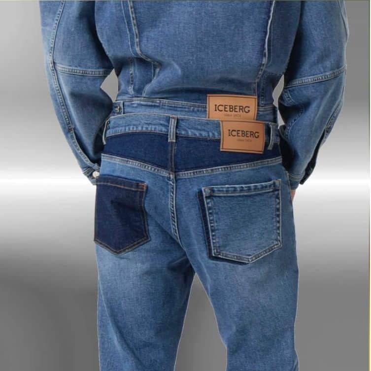 アイスバーグのインスタグラム：「Not an average denim. Elevate your wardrobe with the ICEBERG denim co-ord set featuring laser applied logo. Find out more in the selected stores and at iceberg.com  #iceberg1974 #iceberg #ss23 #denim」