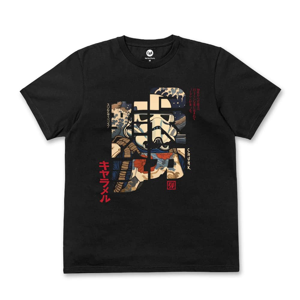 チャンククロージングさんのインスタグラム写真 - (チャンククロージングInstagram)「Our latest capsule collection features designs inspired by great Japanese 17th century artists with a modern twist.  Shop the Storm Calligraphy Tee.   #funnytee #graphicteeshirts #wearechunk #chunkclothing #starwarsnight #starwarsgeeks #starwarsindonesia #starwarsfanpage #stormtrooperart」4月21日 4時45分 - chunkclothing