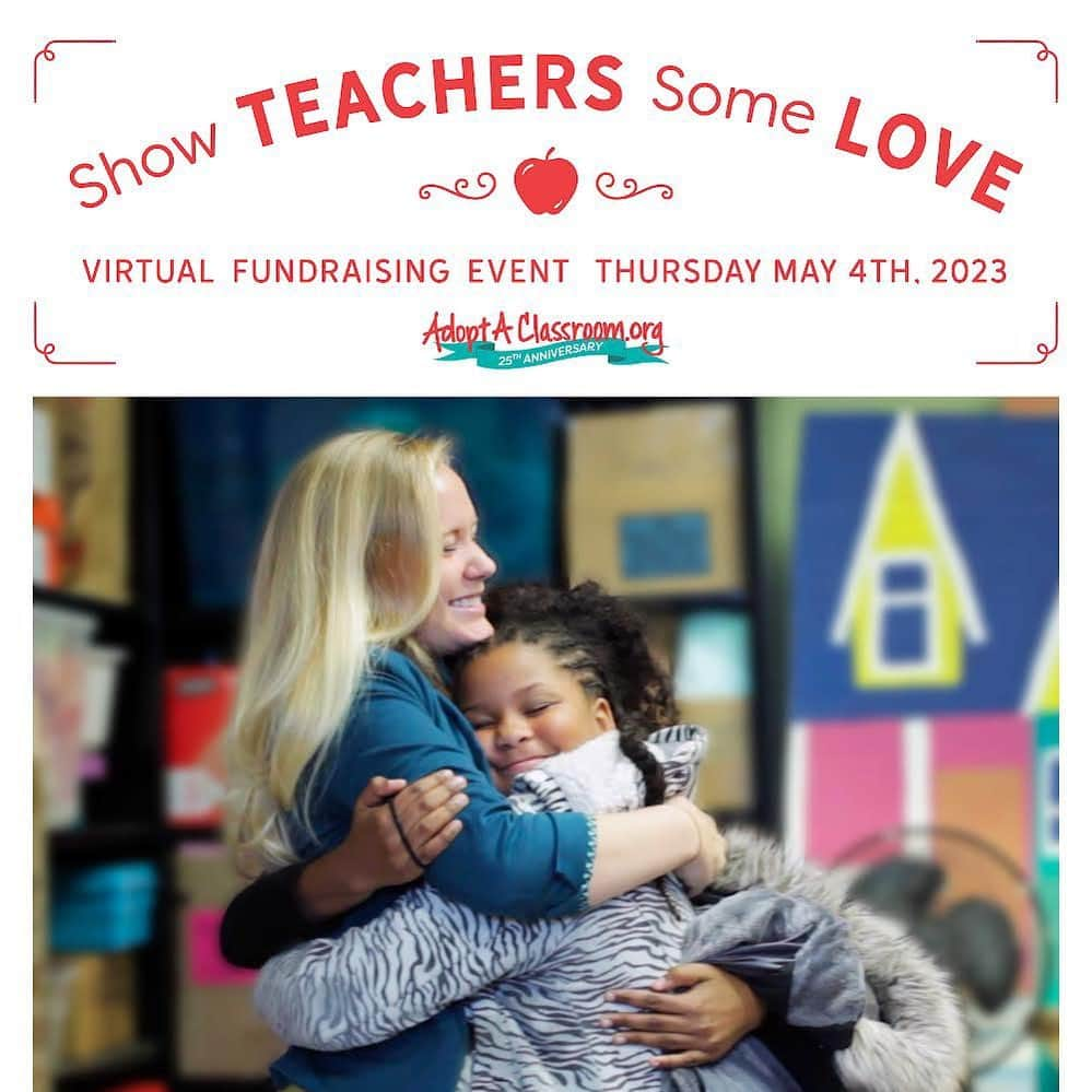 シェリル・クロウのインスタグラム：「I am proud to be the national spokesperson for @adoptaclassroom and support all the good work they do to help teachers. Please join me for the nonprofit’s second annual virtual fundraising event, “Show Teachers Some Love.”   I am a former teacher and I come from a family of teachers. I know firsthand how hard teachers work to educate their students. What’s really shocking to me is that they also buy their own classroom supplies. That’s just not right.   The good news is that AdoptAClassroom.org makes it easy to help. “Show Teachers Some Love” will feature an hour of fun, inspiration and learning—all in support of teachers! You can even bid in the silent auction on a guitar signed by me.   Learn more about the event at the link in my story.」