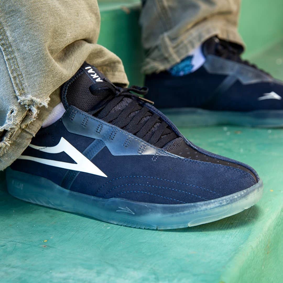 ラカイリミテッドフットウェアのインスタグラム：「The Mod Cup in Navy Suede with Crystal sole 🧊  Our newest XLK™ model Available now at skateshops and Lakai.com #Lakai #TheShoesWeSkate」