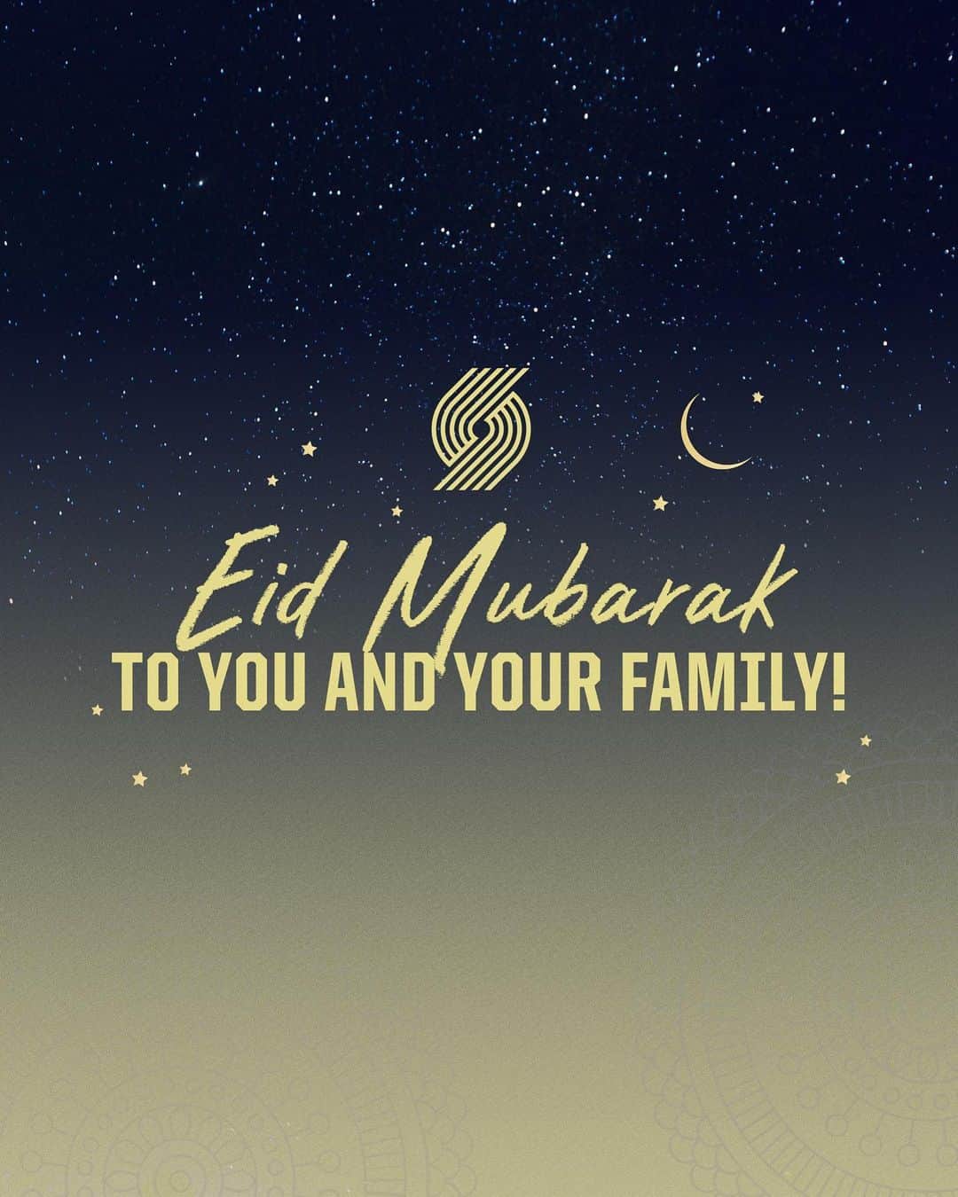 ポートランド・トレイルブレイザーズのインスタグラム：「Eid Mubarak, Rip City! ✨」