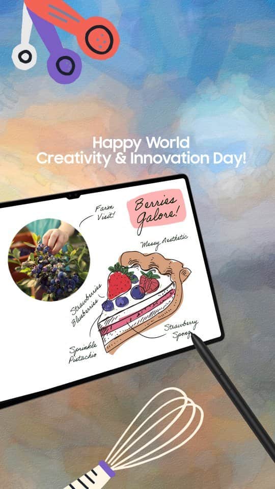 Samsung Mobileのインスタグラム：「Happy #WorldCreativityDay! What would you create if you had these devices from the Samsung #GalaxyEcosystem? 👇 Express your #creativity in emojis!  Learn more: samsung.com」