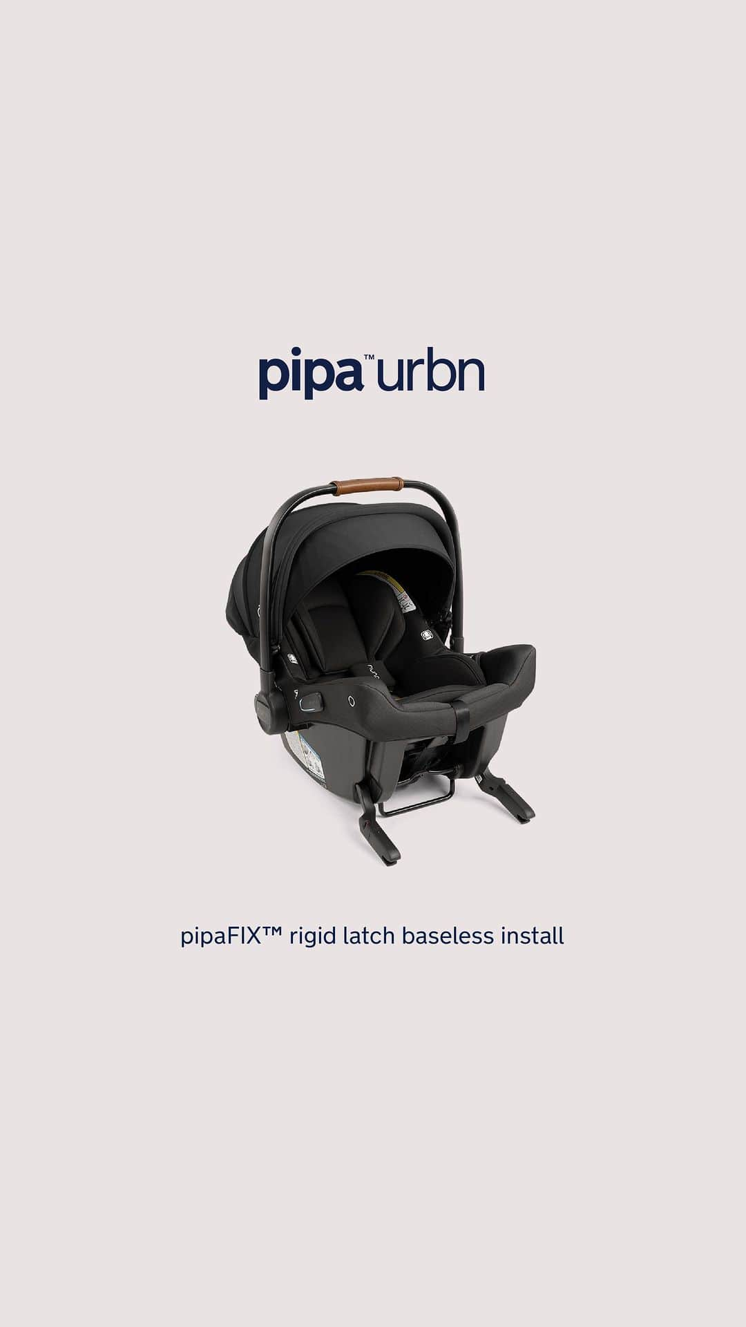 nunaのインスタグラム：「Let’s talk about baseless 💬 🤍 You’ve seen a baseless belt-install, but you’ve never seen baseless like this ✨ The new pipaFIX rigid latch makes the PIPA urbn’s groundbreaking baseless design one to be contended with, and here’s why 👇     ✅ The steel-reinforced rigid latch leaves less rom for error than belt installs.  ✅ The built-in pipaFIX latches to the lower anchors in the vehicle for an ultra-strong 💪 steel-to-steel 💪 connection.  Baby’s safety always comes first—No matter what you chose, baseless or belt install, ensuring baby’s seat is secure is the most important.   Which do you prefer? Let us know in the comments below 💬 🤍」