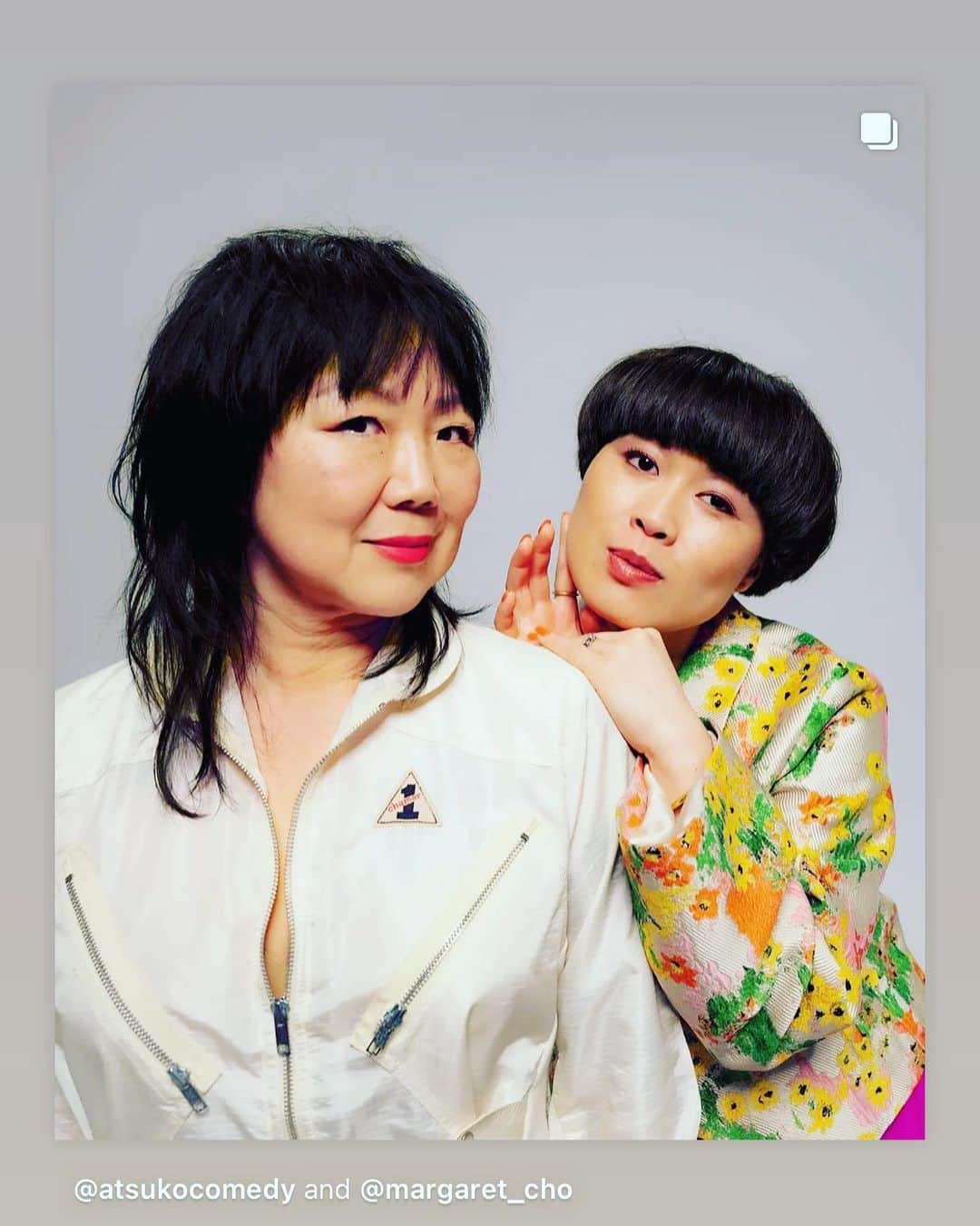 ロージー・オドネルのインスタグラム：「next tuesday i sit down with the wonderful margaret cho - onward with rosie o’donnell- wherever u get ur podcasts @margaret_cho」