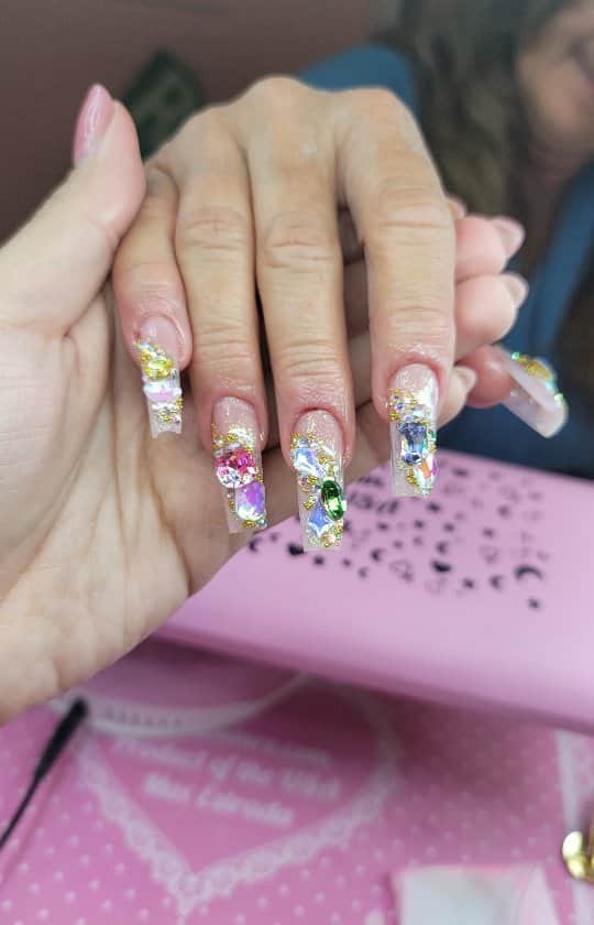 Max Estradaのインスタグラム：「Enailcouture.com 30% off promo code: spring30 Enailcouture.com new 123go bubble gum gel,  solid glue gel♡ vegan and Hypoallergenic.  Made in America 🇺🇸The moment so many have been waiting for is finally here! Enailcouture.com 123go maximum square is the longest flat boxy square pre made full coverage gel nail in the game. We also dropped xs sculpture square and magical ice hologram stickers☆Enailcouture.com 123go 5XL Coffin nails are the longest full coverage pre made gel nails in the world. They are EVERYTHING, made in America.Enailcouture.com new product drop ♡!~ 123go diy gel and our new charm nail stickers 😍Enailcouture.com made in American ♡!~Enailcouture.com 123go pre made gel nails are the game changer !~ perfect nails every time with no smells or dust!~ long lasting and easy removal , made in America! Enailcouture.com  #ネイル #nailpolish #nailswag #nailaddict #nailfashion #nailartheaven #nails2inspire #nailsofinstagram #instanails #naillife #nailporn #gelnails #gelpolish #stilettonails #nailaddict #nail #💅🏻 #nailtech#nailsonfleek #nailartwow #네일아트 #nails #nailart #notd #makeup #젤네일  #glamnails #nailcolor  #nailsalon」