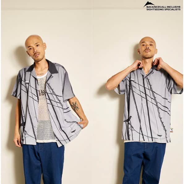 Dickies_projpのインスタグラム：「⚫︎  BACANCES 2023 SS Apr delivery.  BC JOJI ALOHA SHIRTS PIGEON  Comming 4/25.  ロマンチック写真家のJoji Shimamotoとのコラボアロハシャツ。  テロテロとしたチンピラ風な生地のシャツにJoji Shimamotoのモノクロ写真が映える1着となっております。    -Joji Shimamoto 嶋本 丈士 BIO- @jojishimamoto   Photographer / Creative Director   2007年 ACADEMY OF ART UNIVERSITY, SAN FRANCISCO, CA 写真科卒業。  在米中に数々の写真展を企画開催する。  2008年 帰国後、新宿のTHE ART COMPLEX CENTER OF TOKYOで大規模な写真展を開催。  STUDIO VOICE別冊 「日本の100人の写真家」 に選出される。  BASEMENT GINZAでの個展、ニューヨークでのNEW CITY ART FAIRメインイメージ写真を担当。  2014年 麹町にてビル 一棟をアートイベントとして使用した #BCTION を主催。約2週間の開催期間で来場者1万3千人を記録。  2018年 渋谷MAGNET BY SHIBUYA109(元109メンズ館)内のミューラルをプロデュース。  Joji Shimamotoの作品はその場の匂いや、音、湿気までも感じさせ、前後のストーリーが映画のように脳内にて想像できる。観る者の感性が呼び覚まされる、希有なフォトグラファーである。     #bacances #bacances_jp #bacances_allinclusive  #jojishimamoto」