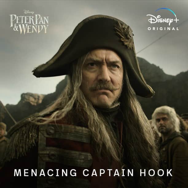 Walt Disney Studiosのインスタグラム：「See Jude Law as the menacing Captain Hook in #PeterPanAndWendy. 🪝 Streaming April 28 only on @disneyplus.」