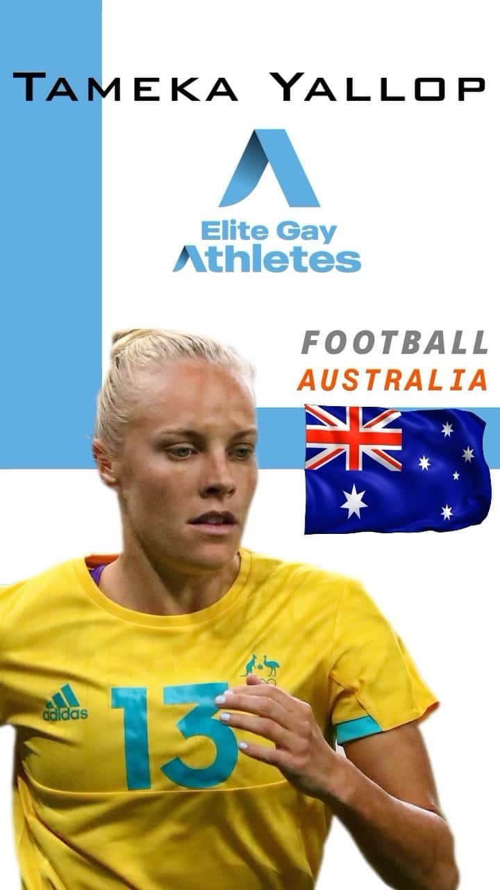 タメカ・バットのインスタグラム：「Tameka Yallop (@tamekayallop) is an Australian professional football midfielder.   She currently plays for Brann in the Norwegian Toppserien - the top level of women’s football in Norway. Prior to Brann, she played for a variety of teams around the world including the Brisbane Roar in the W-League in Australia, the Boston Breakers in the now defunct WPSL Elite, 1. FFC Frankfurt in the Frauen-Bundesliga in Germany, Iga F.C. Kunoichi in Japan, West Ham United and others.  Tameka has also played for the Matildas - the Australian Women’s National Team - since 2007 on a variety of levels. She started her national team career with an Asian Championship in 2007 with the U-17 team.  She captained the U-20 team from 2007 to 2009.  Since joining the senior national team Tameka has registered 112 caps and 12 goals to her name and has played in a variety of international competitions with impressive results:  2010 Asian Cup - Champions 2011 FIFA World Cup - lost in the quarterfinals  2014 Asian Cup - Runners Up 2015 FIFA World Cup - lost in the quarterfinals 2016 Rio Olympic Games - lost in quarterfinals 2018 Asian Cup - Runners Up 2019 FIFA World Cup - lost in the round of 16 2020 Tokyo Olympic Games - lost in the semifinals  Look out for Tameka and the Matildas in the upcoming FIFA World Cup 2023 where they look to build on their recent 30-game-win-streak-snapping win over England.  Tameka is married to fellow Elite Gay Athlete Kirsty Yallop (@kirsty.yallop), who has also played for a variety of professional teams and represented New Zealand at three Olympic Games and two World Cups. They are moms to a beautiful little girl, Harley.  Show Tameka some love with a like, follow and comment!  #gayathlete #gaysports #gayfootball #gaysoccer #sports #lesbianathlete #soccerlife #womensworldcup #fifaworldcup #worldcup #Australia #olympics #IOC #Matildas #womensfootball #football #womenssoccer #womensfootball #futbolfemenino #futfem #girlsfootball #womensoccer #futbol #ladiesfootball #womeninsports #soccergirls」