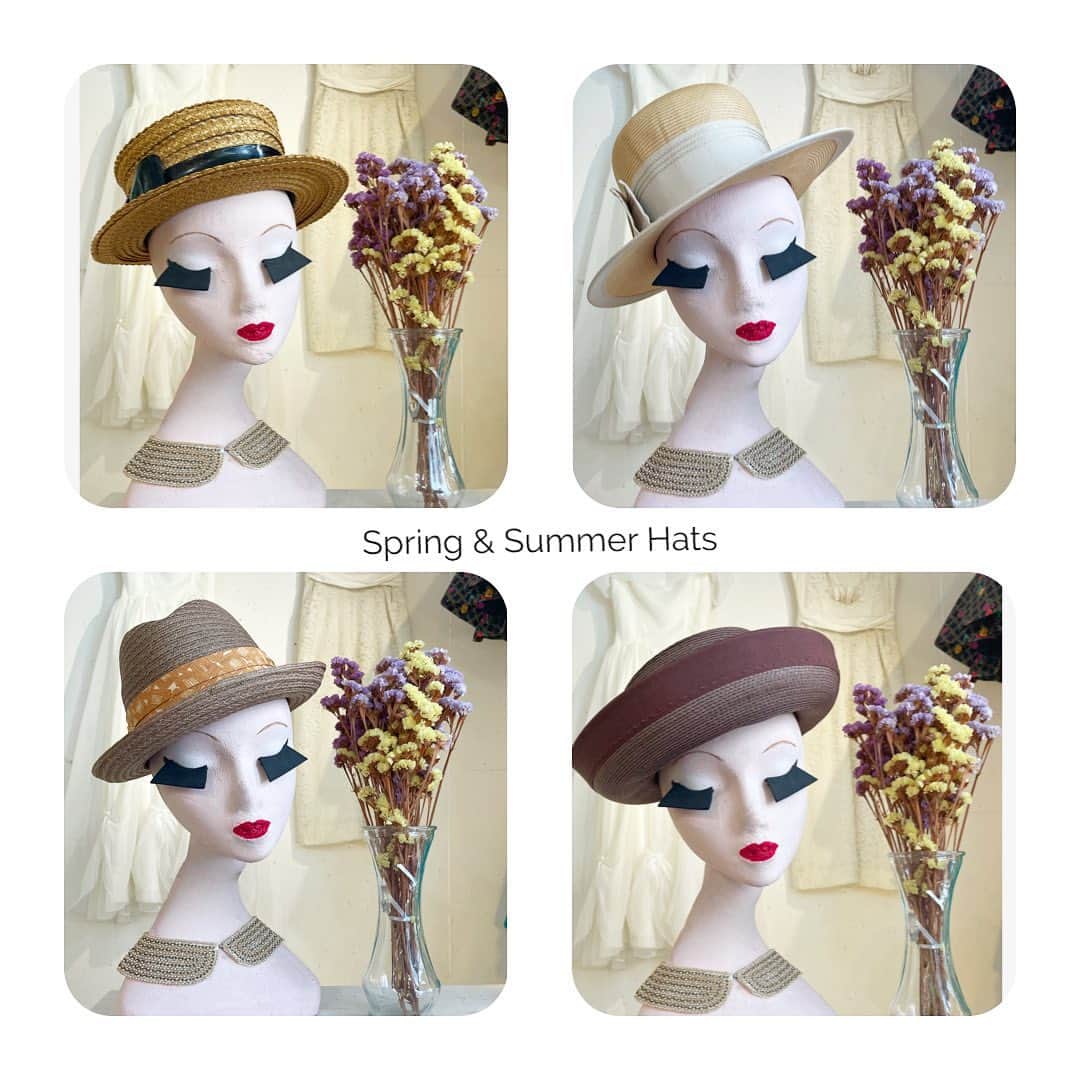 NUTTY Vintage&Collectibleのインスタグラム：「👒 weekend special👒  Spring & Summer Hats  春夏に活躍するストロー素材ハットからノスタルジックフラワー、リボンなど NUTTYの人気アイテムvintage hatを大量入荷します！  いつもの装いにプラスするだけで、個性が引き立つデザイン豊かなvintage hatを GWのお出かけコーデのポイントにいかがですか?👒  ┈┈┈┈┈┈┈┈┈┈┈┈┈┈┈┈┈ 【NUTTY通販について】 ⚫︎SNS掲載商品は通販可能です。お気軽にDMにてお問い合わせ下さい。 ⚫︎＜ONLINE STORE＞http://nutty.theshop.jp/ （プロフィールページURLよりアクセス出来ます） ┈┈┈┈┈┈┈┈┈┈┈┈┈┈┈┈┈  #nuttyvintage#vintage #vintagefashion#南堀江#古着#1940s#1950s#1960s#1970s #1980s #80s #vintageheaddress #vintagehat #headdress #ootd #vintageootd」