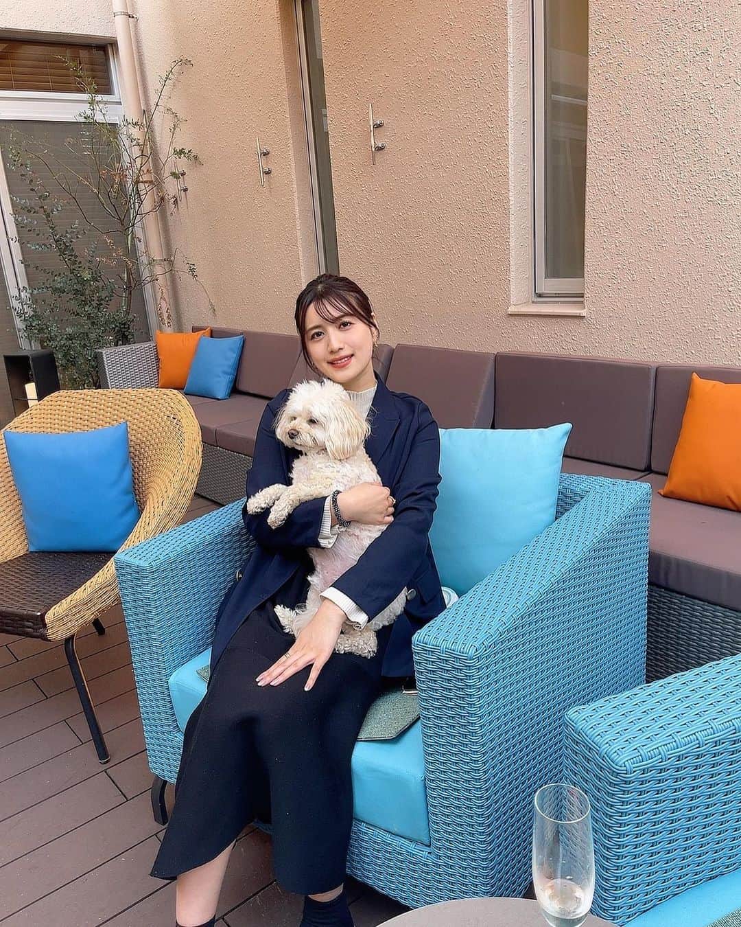 御子柴かなのインスタグラム：「愛犬と泊まれるホテル、DANQOO に行ってきました☺︎ 楽しかったー🥰 気になる方ぜひ⬇️ https://www.danqoo.jp/about/」