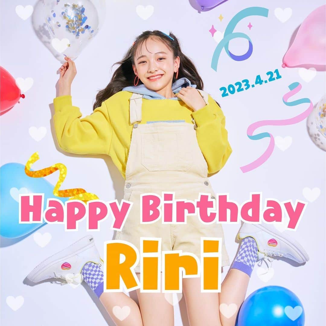ニコ☆プチのインスタグラム：「. 本日4月21日はリリのお誕生日😚💞 おめでとう！！✨✨  #ニコプチ #ニコプチモデル #プチモ #中瀬梨里 #birthday」