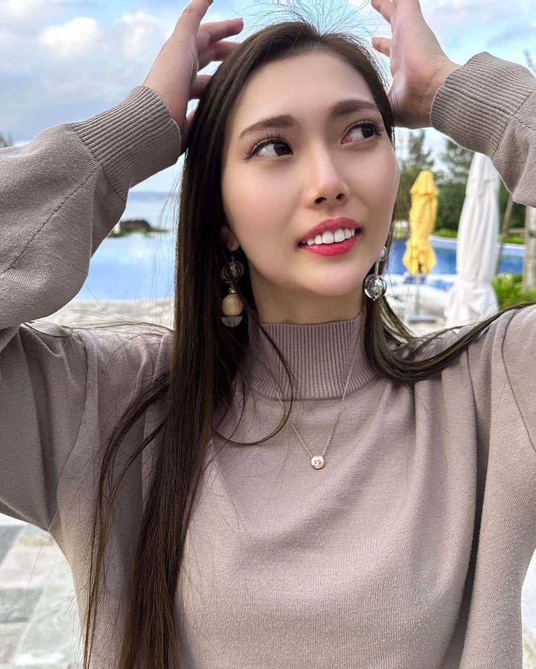 山田恵里伽さんのインスタグラム写真 - (山田恵里伽Instagram)「2023/4/12 初の沖縄デビュー🎈  #沖縄旅行　#ハレクラニ沖縄  #ホテル　#おすすめ　#シーサー　#沖縄料理　#初めて　#okinawa🌺  #2023 #see #✈️」4月21日 15時01分 - eeerika_12