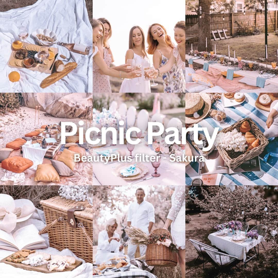 BeautyPlusさんのインスタグラム写真 - (BeautyPlusInstagram)「Picnic Party edited with Sakura 🧺 Find it in the #beautyplus filter  Link in the bio👆  FOLLOW the @beautyplusapp page  to not miss other posts  SHARE the post by tagging us,  and you will be shared in our stories 💗   #preset #edit #instagood #instafashion #picnicparty #glamping」4月21日 15時05分 - beautyplusapp