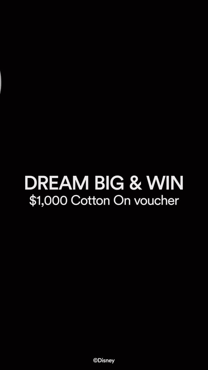 COTTON ONのインスタグラム：「🌟 DREAM BIG & WIN 🌟 Win a $1,000 Cotton On voucher (!!) Feel that spark. Lean in.   To enter: 👉 Like this post  👉 Follow @cottonon & @cottononmen  👉 Tag 2 friends 👉 Share on IG stories for a *bonus* entry.  Ends 11:59PM AEST, 24.04.23. Open to Australia & New Zealand. T&Cs apply. Good luck!」