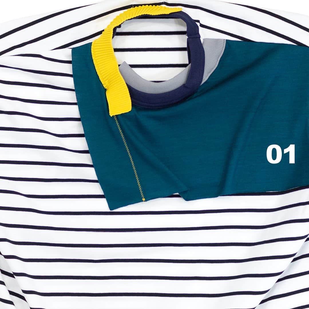 のインスタグラム：「⁣ 　⁣ SUMMER ESSENTIALS 23'⁣ Exclusive 01 :⁣ Docking-Neck Striped Tee (kolor)⁣ ⁣ ⁣ - available from 28th April at⁣ kolor Minamiaoyama⁣ ⁣ - available from 29th April at⁣ kolor Omotesando Hills⁣ kolor Shibuya PARCO⁣ kolor ISETAN MEN'S⁣ kolor Shinsaibashi PARCO⁣ kolor HANKYU MEN'S OSAKA⁣ kolor Nagoya LACHIC⁣ kolor OFFICIAL ONLINE STORE⁣ ⁣ ⁣ #kolor #kolorofficial #SS23 #SUMMERESSENTIALS」