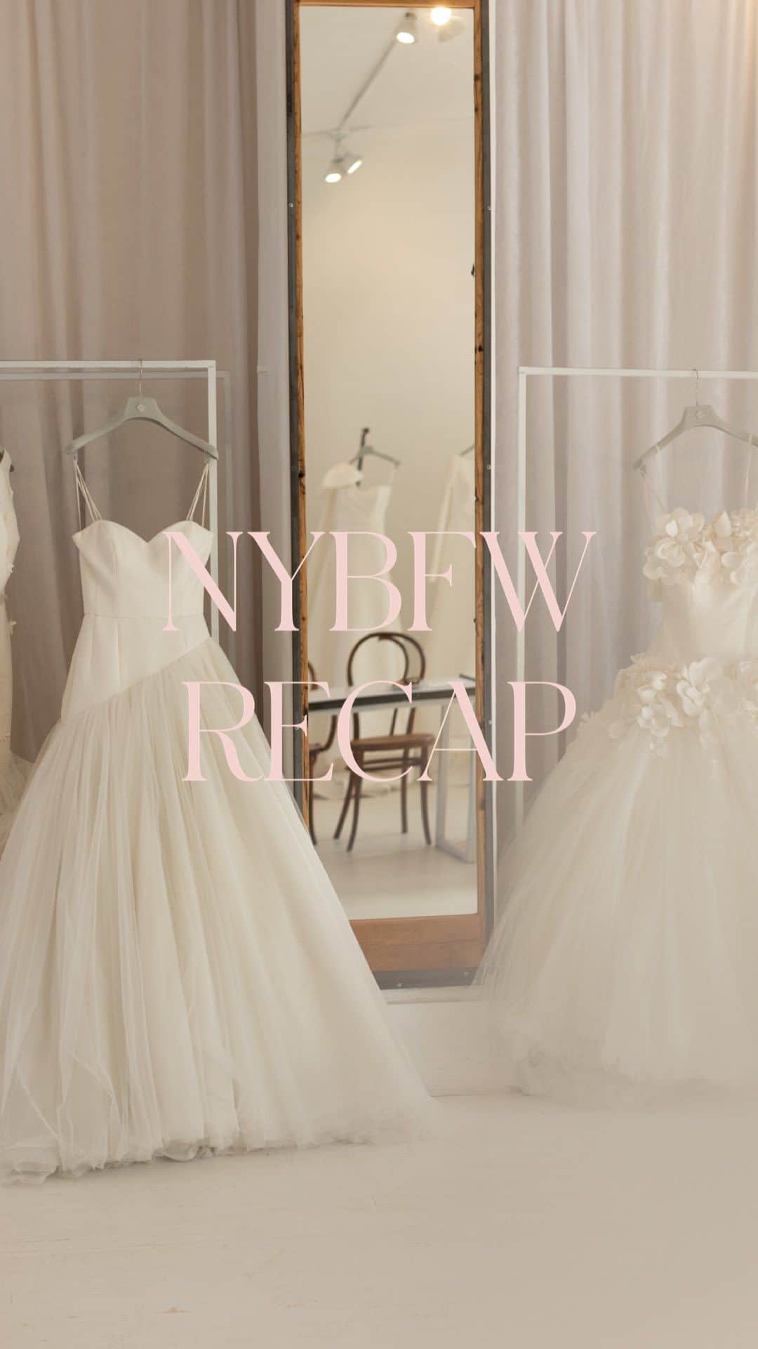 FioreBiancaのインスタグラム：「Spring 2024 NYBFW RECAP💙  先日のニューヨークブライダルファッションウィーク Fiore Biancaのバイキングレポートをご紹介いたします🕊️  Fiore Biancaの花嫁様に大変人気なインポートブランドから 今回もドレスをセレクトしました!  @annebarge  @amsale (Nouvelle AMSALE) @viktorandrolfmariage   入荷は今年の冬頃からスタートします どんなドレスが店頭に届くかぜひお楽しみに..✨  #spring2024 #newyork  #nybfw  #buying  #buyingtrip  #ウェディングドレス #fiorebianca_wedding  #fiorebianca」