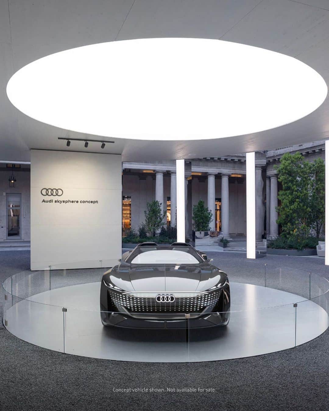 Audiのインスタグラム：「Designing the future. At this year’s Milan Design week, the Audi skysphere concept took center stage.   #Audi #Audiskysphereconcept #FutureIsAnAttitude #SalonedelMobile #MilanDesignWeek #HouseofProgress #design #emobility」
