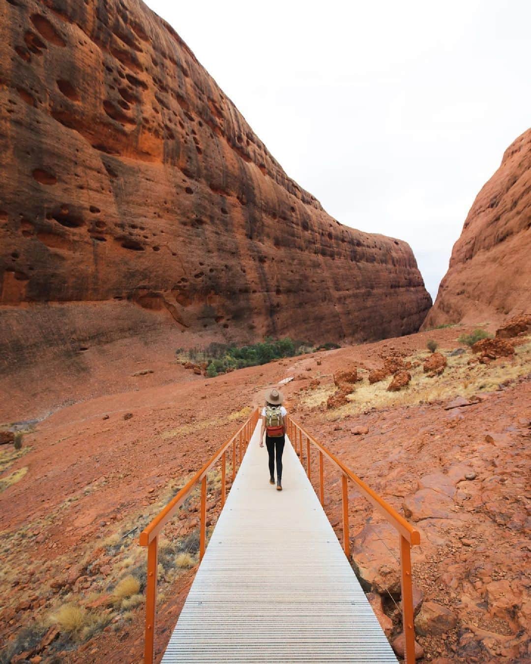 Australiaさんのインスタグラム写真 - (AustraliaInstagram)「Someone pass us a pen; we need to add #WalpaGorge to our bucket list - ASAP! 📝🧡 Cheers to @plentyofdust for sharing this stunning snap from a recent visit to @ntaustralia's #UluruKataTjutaNationalPark. These ochre-coloured domes make up part of Kata Tjuṯa, a large formation spread over more than 20 square kilometres (🤯). Tip: stay until the end of the day and head to the nearby sunset viewing area to enjoy the changing colours of the dome and desert sky. #seeaustralia #comeandsaygday #ntaustralia #visitcentralaus」4月22日 5時00分 - australia