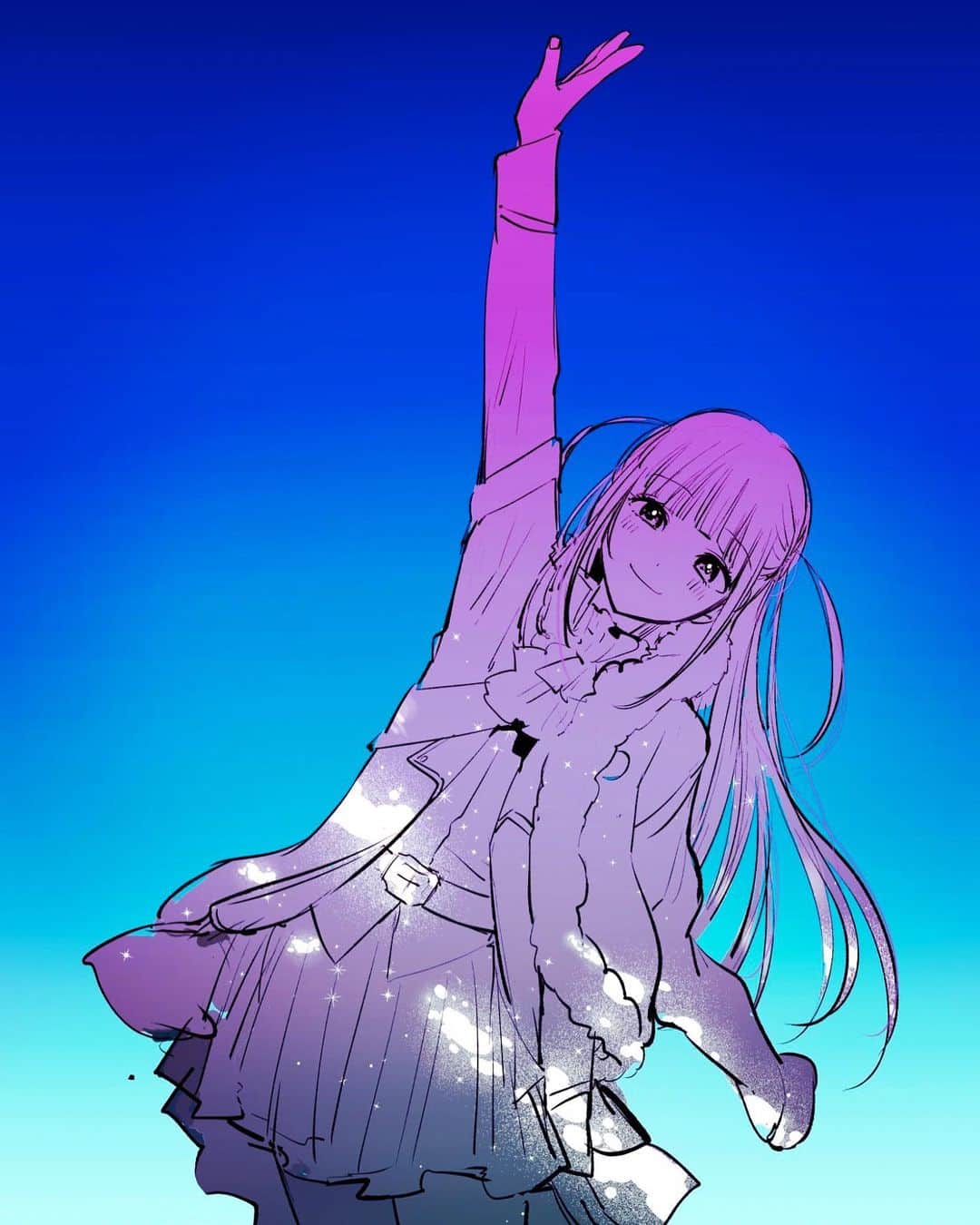 横槍メンゴのインスタグラム：「‎𖤐 ̖́-‬ #露崎まひる #レヴュースタァライト」