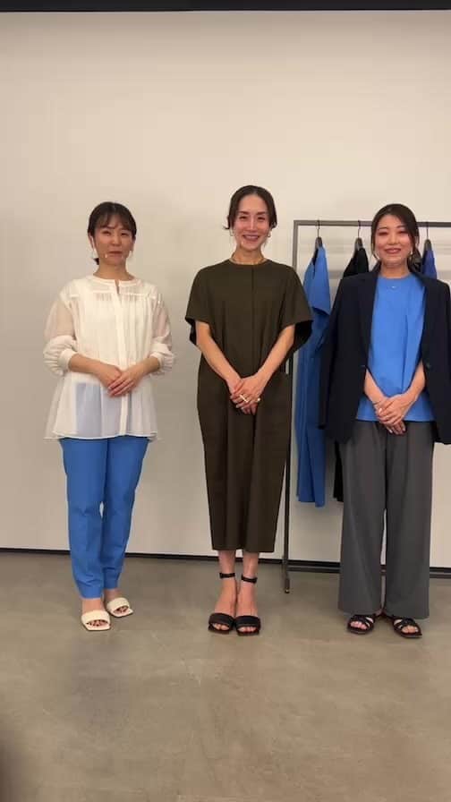 亀恭子のインスタグラム：「@theory_luxe_official  Instagram Live 5月の新作ご紹介☺︎」