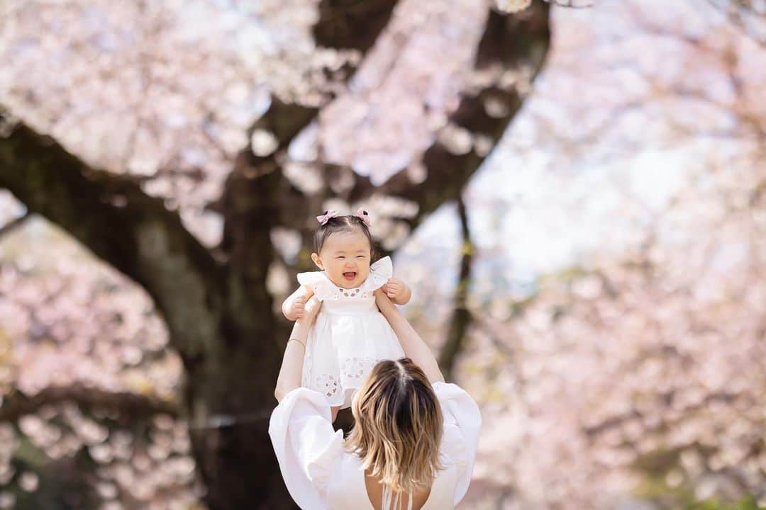 仲村美香さんのインスタグラム写真 - (仲村美香Instagram)「桜の時期にニューボーン、 お宮参りの撮影をして頂いた @shainon.newborn さんに 素敵な家族写真を撮って頂きました😭💕  なかなかお外でちゃんと撮る機会が無いから 自然な日常風景凄く嬉しい🥲🥲🥲♡  初めての芝生で固まってる 娘ちゃんがツボでした。笑  新宿御苑初めて行ったのですが 大きな桜の木がたくさんあって 凄く素敵だった😭🌸 来年も行きたい♡  娘ちゃんは今月で10ヶ月になります👶❤️ あっという間だなぁ。  毎日毎日、本当に1日が早くて なるべく一緒に居たいと思うけど しんどい日も出てきたり。笑 色々葛藤がありますが 出来るだけ一緒に居て 娘の成長を見てあげたいな。  最近は立ったりハイハイしたり 段差も上っていっちゃうし 自己主張も出来るようにになって 怒ったり泣いたりすることも✨笑  どんどん大変になっていくけど 成長してるって事だね🤣💗  私が笑うとニッコリ笑顔になる娘ちゃんが 愛おしくて大好き♡♡♡ その笑顔が絶えないように ママは頑張るぞ☺️🫶」4月21日 20時59分 - mikapu0519