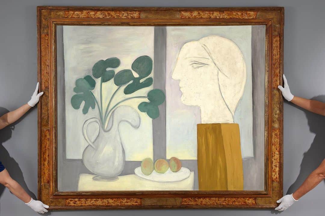 クリスティーズのインスタグラム：「Pablo Picasso’s “Nature morte à la fenêtre”   Inspired by the forms of Marie-Thérèse Walter, “Nature morte à la fenêtre” was painted in January of 1932. Marie-Thérèse’s presence in Picasso’s life reinvigorated every area of his work — her statuesque form, radiant beauty, and carefree sensibility dominate every aspect of his output in the early 1930s.   We are thrilled to announce the top lot of the 20th Century Evening Sale during Marquee Week will be Pablo Picasso’s “Nature morte à la fenêtre.” Aligning with the 50th anniversary of the artist’s death, join us as we celebrate Picasso’s contribution to the history of art. This May will be the first time in history that the work has come to auction.   20th Century Evening Sale | 11 May | New York」