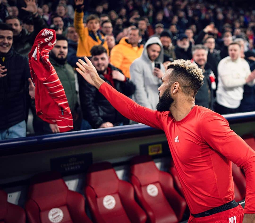 エリック・マキシム・シュポ＝モティングのインスタグラム：「👏🏾Thanks & respect for the amazing support throughout the #championsleague campaign @fcbayern ! The atmosphere last game was again electrifying 🏟 ⚡️. The elimination still hurts but we keep our heads up and work hard to be back & ready next season. 🤜🏾🤛🏾#miasanmia #çadonne」