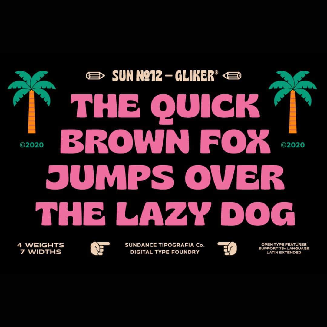 myfontsのインスタグラム：「Gliker is a Variable typeface that draws inspiration from the characteristics of Hobo Typefaces and features rounded corners that provide a dynamic and vintage feel. Use it in your next 🌷 Spring design project!   Shop our 💐 Spring Sale & Save 50%: Link in the bio!」