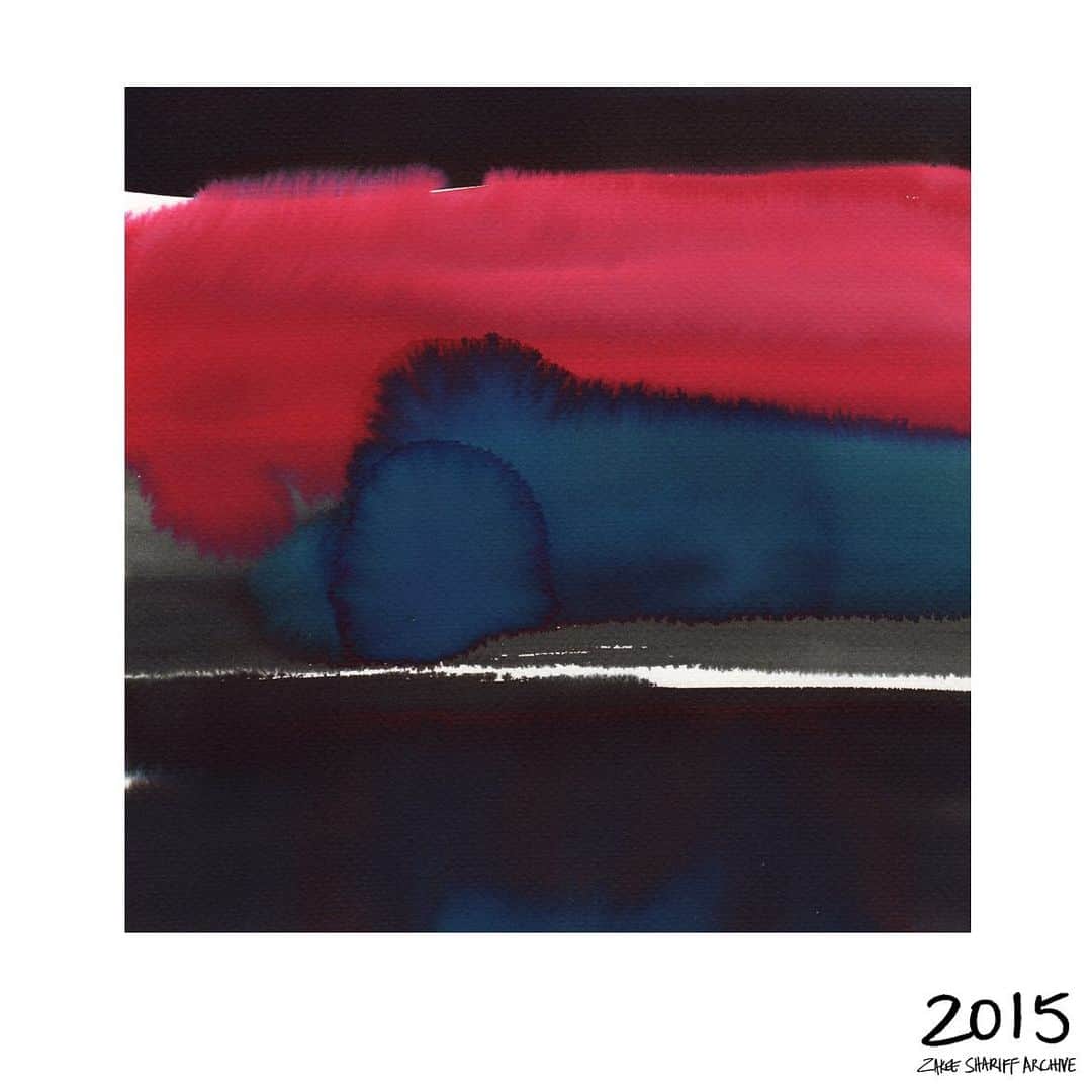 ザッキーシャリフさんのインスタグラム写真 - (ザッキーシャリフInstagram)「From the ZS archive 2015 - “Crazy In Love” - Painted ink on paper. 23 x 23 cm.  Part of my solo exhibition “Follow The Light” At Exposure gallery @exposurelondon • #ZakeeShariffArchive #ZSFollowTheLight #ZSCrazyInLove」4月21日 22時21分 - zakeeshariff