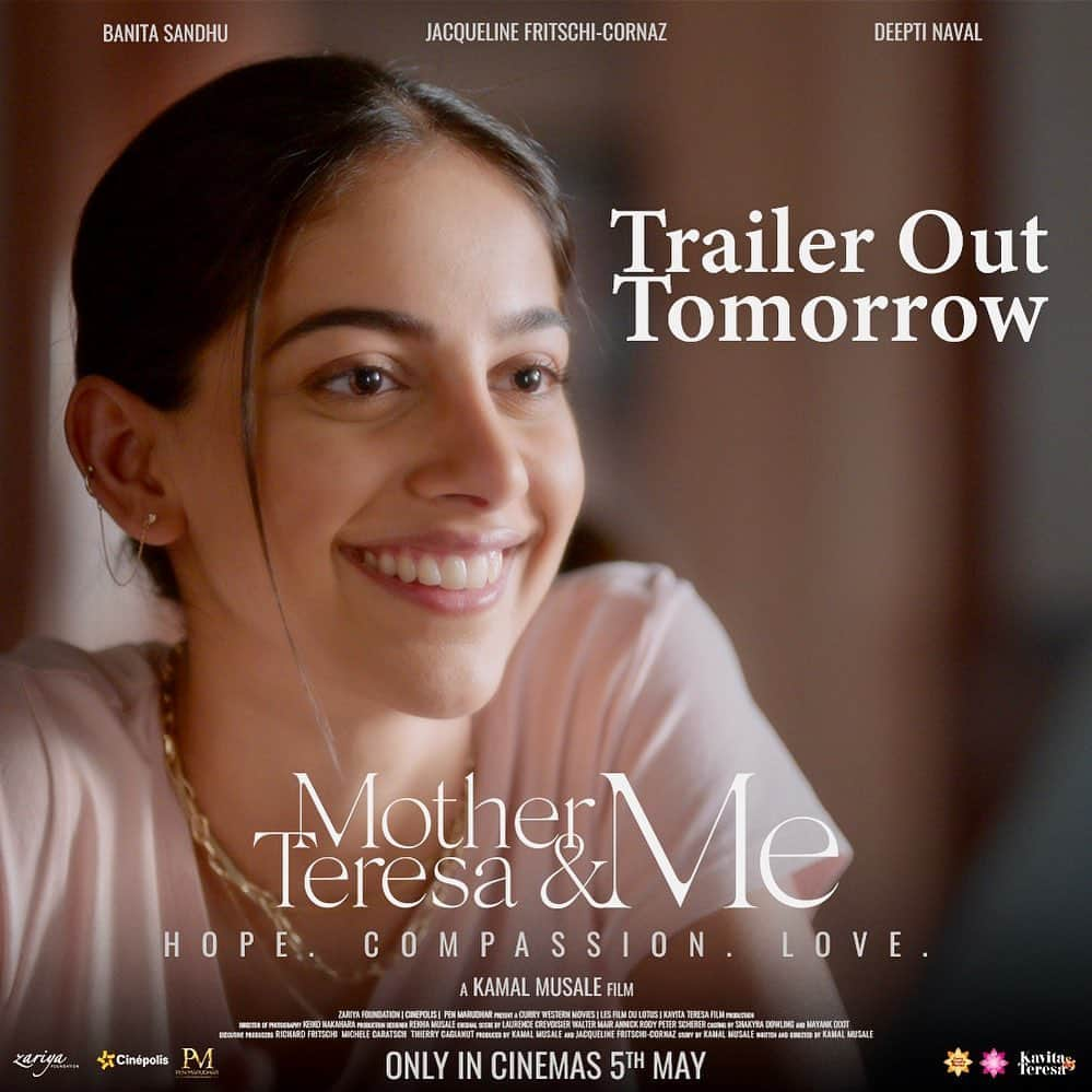 Banita Sandhuさんのインスタグラム写真 - (Banita SandhuInstagram)「The story will be revealed soon! Trailer Out Tomorrow!  Watch #MotherTeresa&Me in cinemas from 5th May ✨  Produced By @currywesternmovies and Distributed by @cinepolisindia #PenMarudhar  @jacqueline_fritschi_cornaz @deepti.naval @iamheerkaur @KamalMusaleFilmmaker @nupskaj @zariyafoundation_org @motherteresaandme」4月21日 22時48分 - banitasandhu