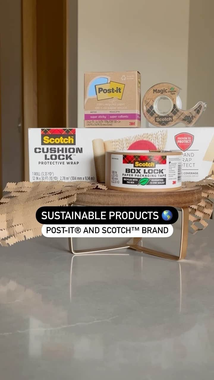 ポスト・イットのインスタグラム：「Earth Month 🤝 our sustainable products 🌎 Share below what you’re doing to celebrate the Earth this weekend! 👇 #earthday #earthmonth #sustainability #postitnotes #scotchbrand」