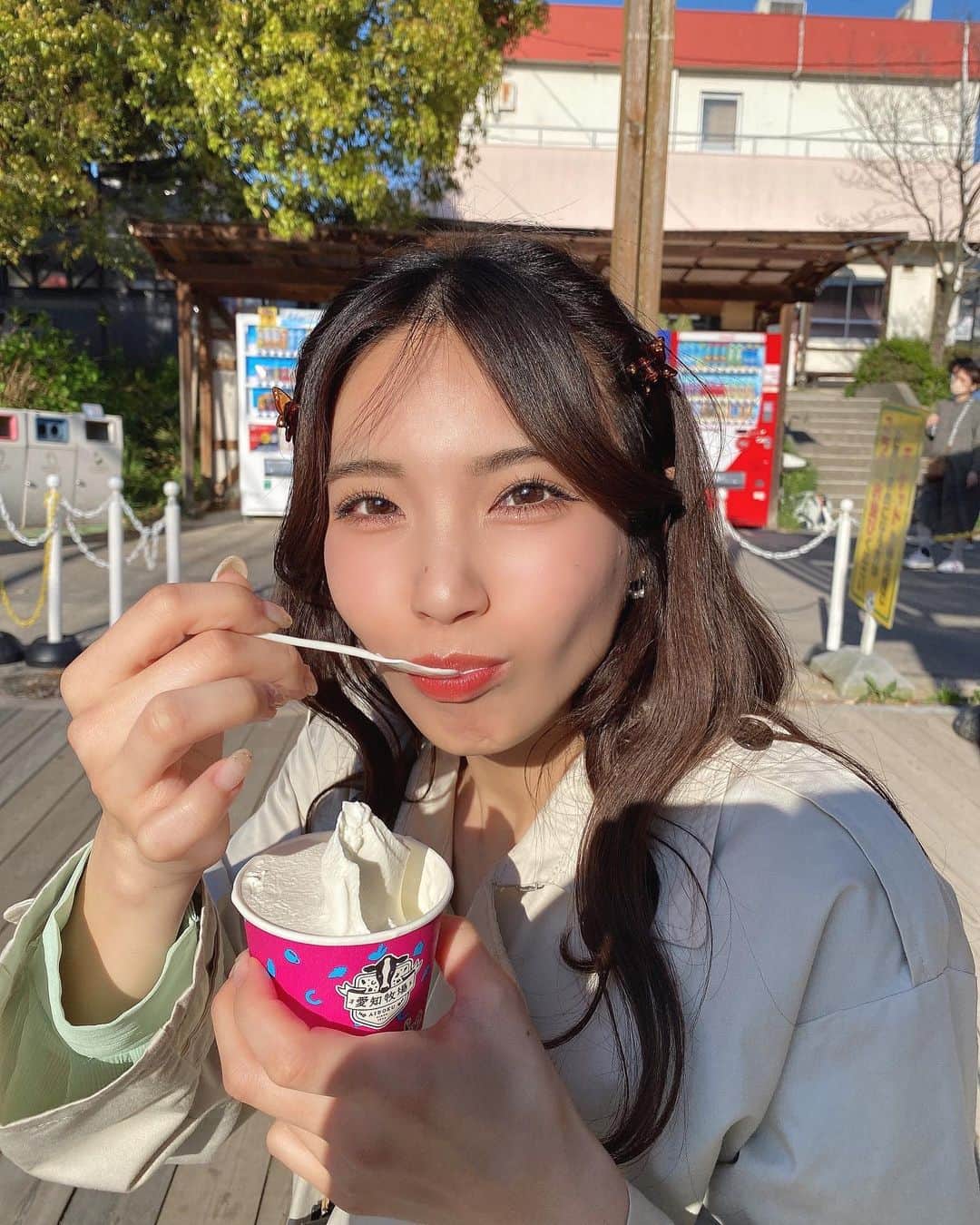 のインスタグラム：「. . ジェラートめっちゃおいしかった🤤🍨 . #愛知牧場 #愛知お出かけ #日進 #ジェラート」