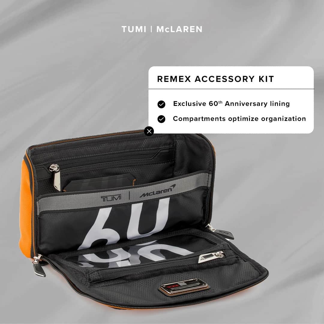 トゥミさんのインスタグラム写真 - (トゥミInstagram)「Every traveler knows accessory kits are essential- shop the TUMI | McLaren Remex Accessory Kit today on TUMI.com.   #TUMI #TUMIMcLAREN」4月21日 23時47分 - tumitravel