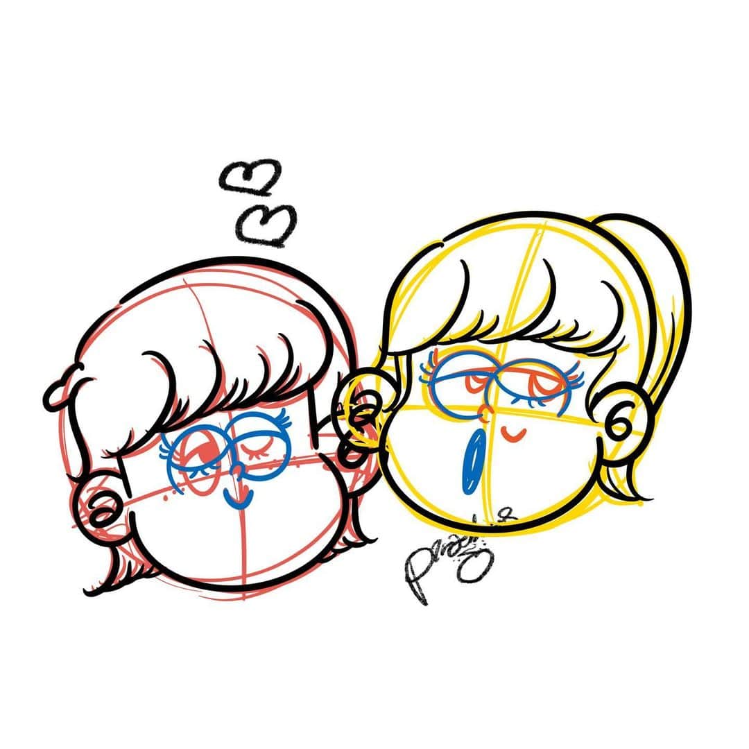 Pirakoのインスタグラム：「コンバンハ👦🏼  似顔絵屋さんやる度に 素敵なお仕事やなぁと感じてますピラコです 沢山のご注文ありがとうございました🥲🩵  ちなみにこれはずっと前から応援してくれてる子の 似顔絵投稿させてもらいました🥹  ラフってやっぱカワニイ！！！！」