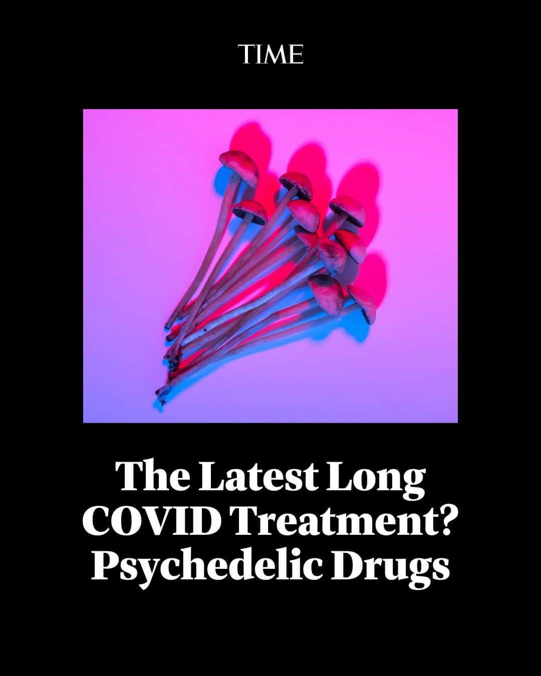 TIME Magazineのインスタグラム：「Psychedelics and Long COVID are a somewhat unlikely match, but there’s a growing movement to study whether psychedelic drugs could treat Long COVID, an often-debilitating chronic condition for which there is currently no proven cure.  While there’s been a boom in psychedelic research in recent years, much of it has focused on mental-health conditions such as post-traumatic stress disorder, depression, and substance-use disorder. The research on psychedelics and Long COVID, by comparison, is negligible—and there’s a lot standing in its way. Psychedelic drugs are federally illegal, categorized by the U.S. Drug Enforcement Administration as substances with high potential for abuse and no accepted medical use.  But research is growing. Take a trip at the link in our bio. Photograph by Getty」