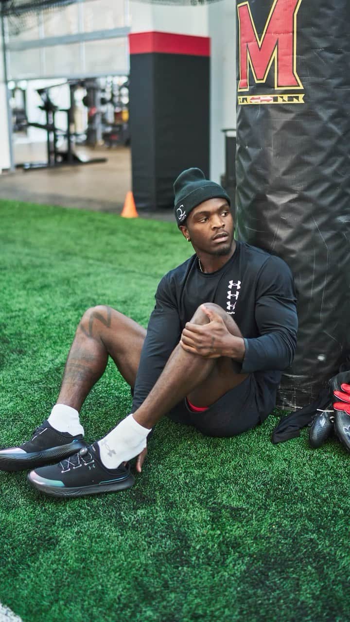 Under Armourのインスタグラム：「In the gym or on the go, @rakimjarrett needs a shoe that can keep up with his @nfldraft prep. #UASlipSpeed 👟」