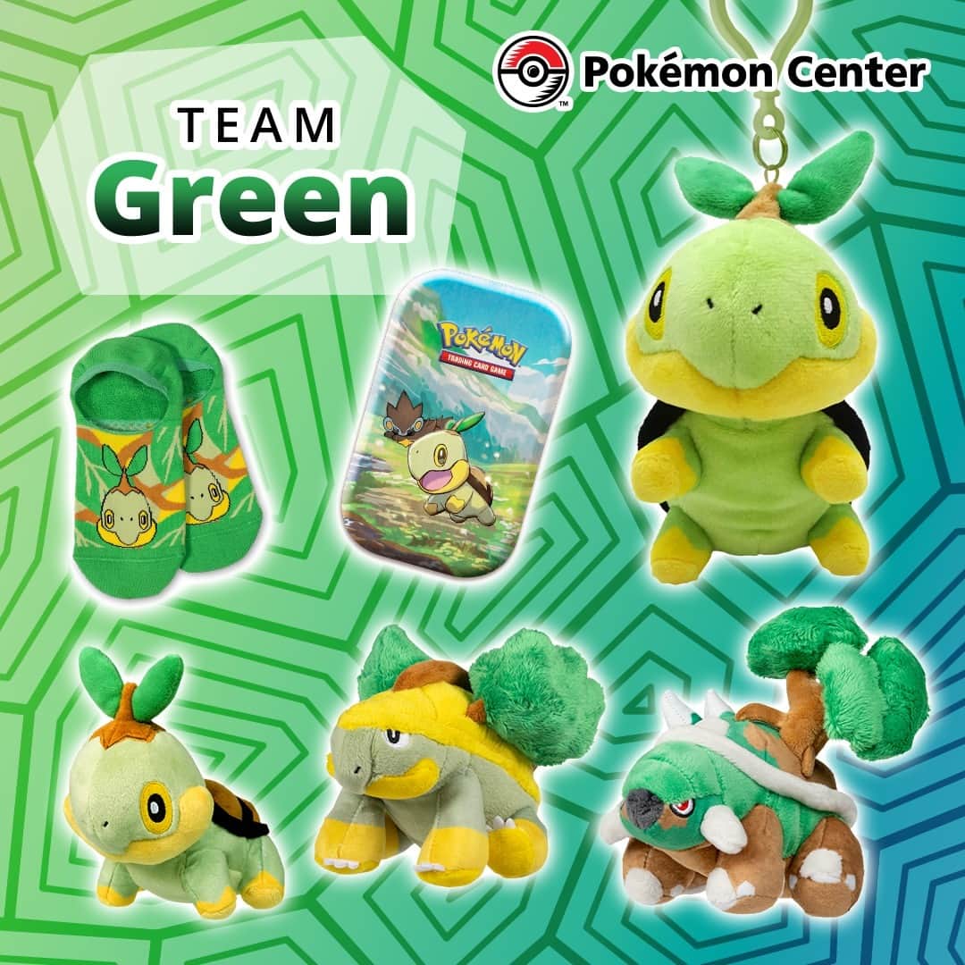Pokémonさんのインスタグラム写真 - (PokémonInstagram)「Rep your favorites with Pokémon Center! 🐢   Which team gets your vote? Comment 💚 for Team Green or 💙 for Team Blue!」4月22日 6時00分 - pokemon