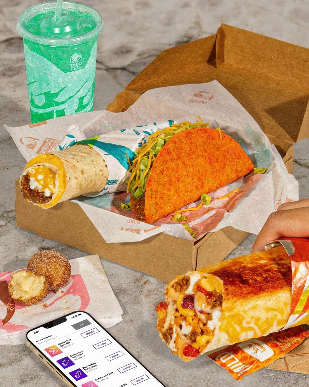 Taco Bellのインスタグラム：「Your box. Your build. You’re welcome.」