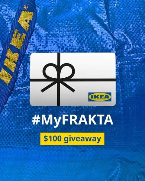 IKEA USAのインスタグラム：「***Giveaway closed*** We want to see how you use the iconic blue FRAKTA bag. Share your #MyFRAKTA moment for a chance to win a $100 IKEA gift card.   Enter by posting your FRAKTA photo to your feed, tag @ikeausa, #MyFRAKTA, and #SweepstakesEntry. 5 winners will be chosen. Giveaway ends 4/25. See link in bio for details」