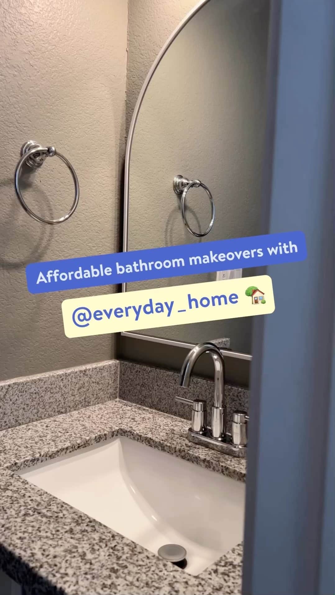 Wal-Mart Stores, Incのインスタグラム：「Don’t be surprised if you suddenly feel like hiring an attendant for your ✨ fancy ✨ new bathroom! 🤩 @everyday_home #BathroomRenovation #HomeDecor」