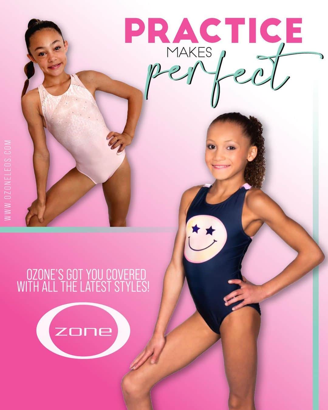 Inside Gymnasticsさんのインスタグラム写真 - (Inside GymnasticsInstagram)「💖 OZONE's got you covered with all the latest styles perfect for practice!  Stock up now at ozoneleos.com!! #OZONEleos」4月22日 1時12分 - insidegym
