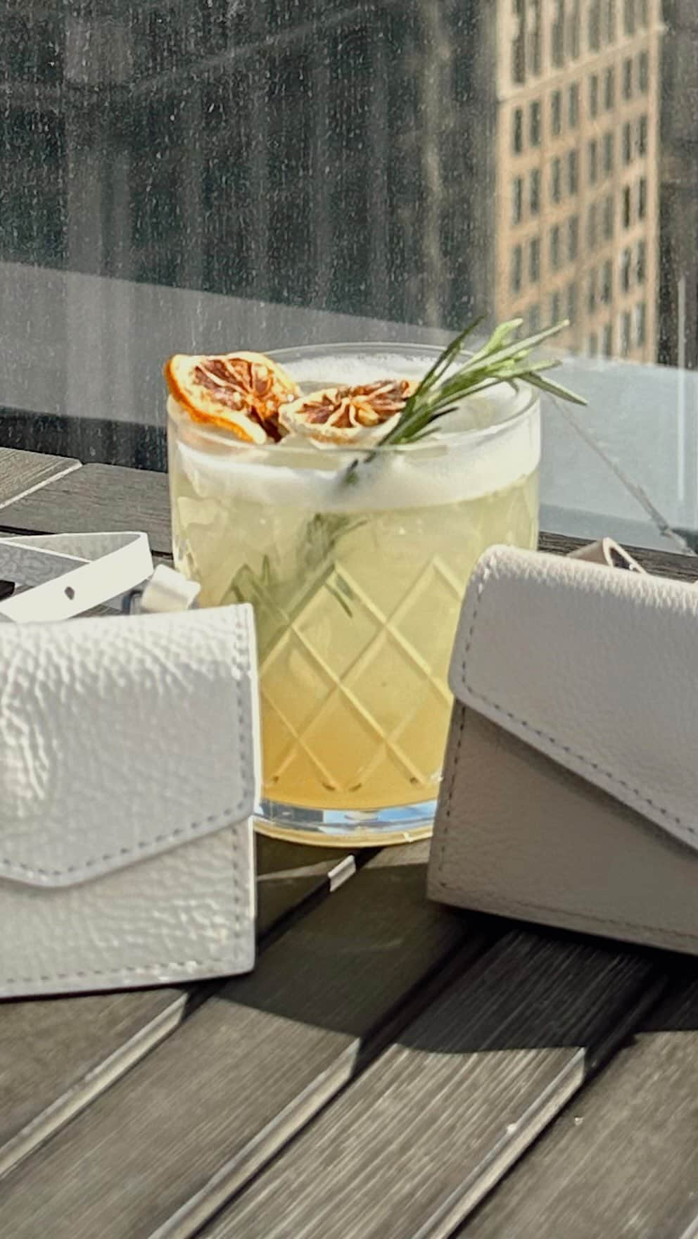 ボトキエのインスタグラム：「The only accessory you need to roll into the weekend with. Have a glass and celebrate the start to the weekend with our new cobble hill card holder crossbody 🥂🤍」